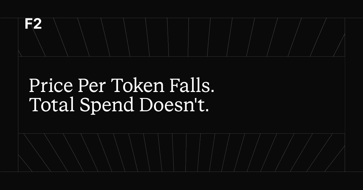 Price Per Token Falls. Total Spend Doesn't.